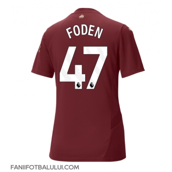 Manchester City Phil Foden #47 Tricou Fotbal Replică 2024-25 Femei Treilea